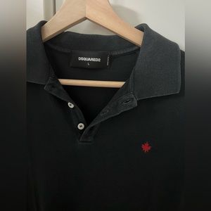 Dsquared2 polo t-shirt. Slim fit large size.